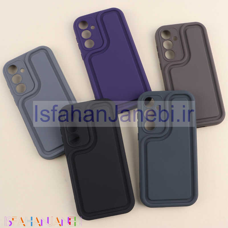 اصفهان جانبی-قاب سولید برجسته محافظ لنزدار Samsung Galaxy A55