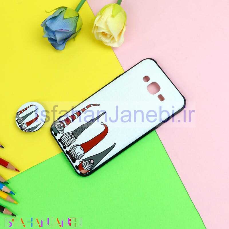 اصفهان جانبی-قاب فانتزی برجسته + پاپ سوکت طرح کوتوله سامسونگ J7 سری D