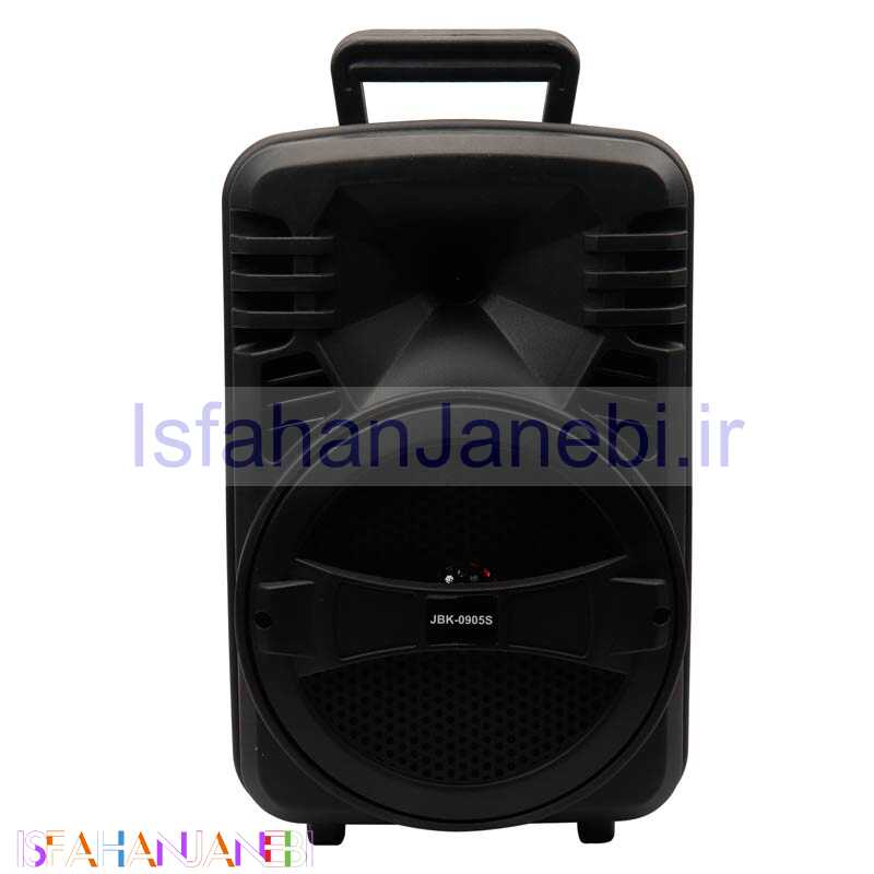 اصفهان جانبی-اسپیکر چمدانی بلوتوثی رم و فلش خور JBK-0905S + ریموت کنترل