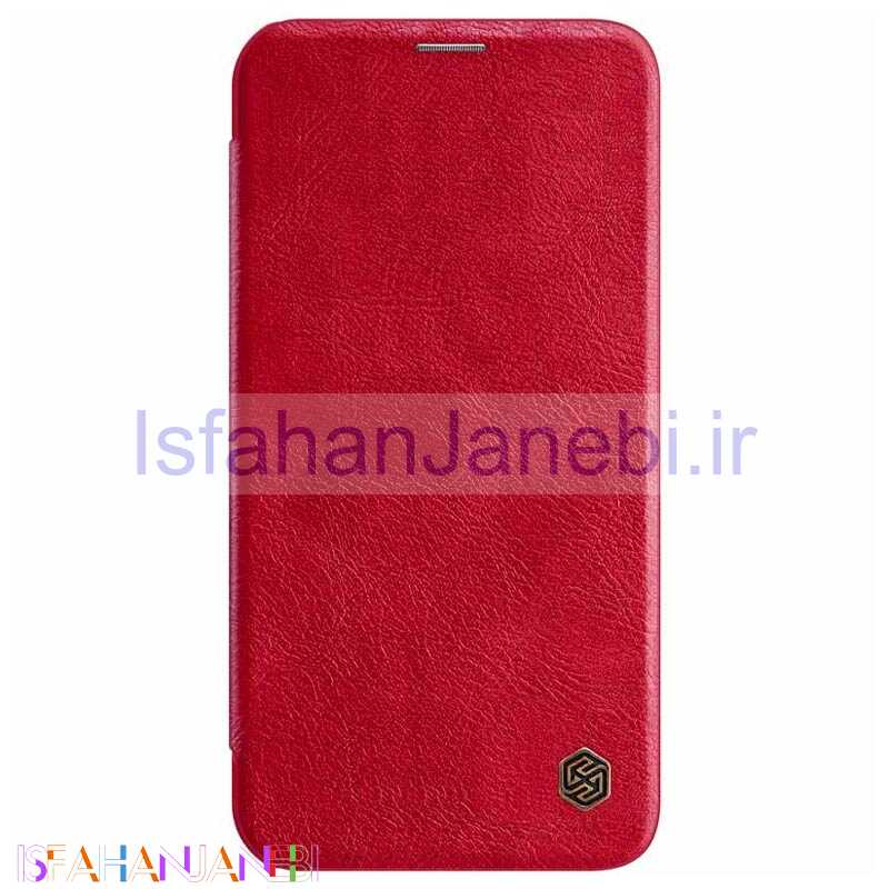 اصفهان جانبی-کیف چرمی اورجینال محافظ لنزدار QIN نیلکین Apple iPhone 12 Pro Max