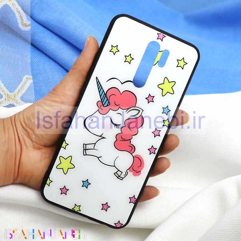 اصفهان جانبی-قاب پشت گلسی طرح یونیکورن Xiaomi Redmi 9