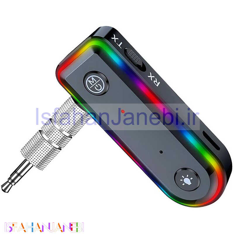 اصفهان جانبی-دانگل بلوتوث شارژی Q3 RGB AUX