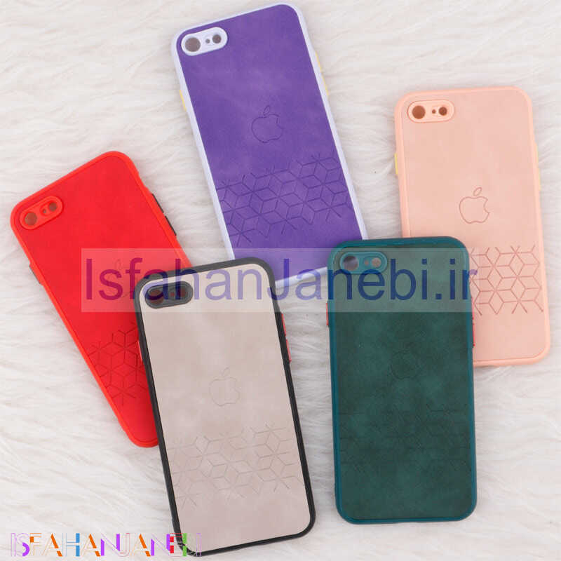 اصفهان جانبی-قاب چرمی طرحدار Smartphone محافظ لنزدار iPhone 7 / 8 / SE 2020