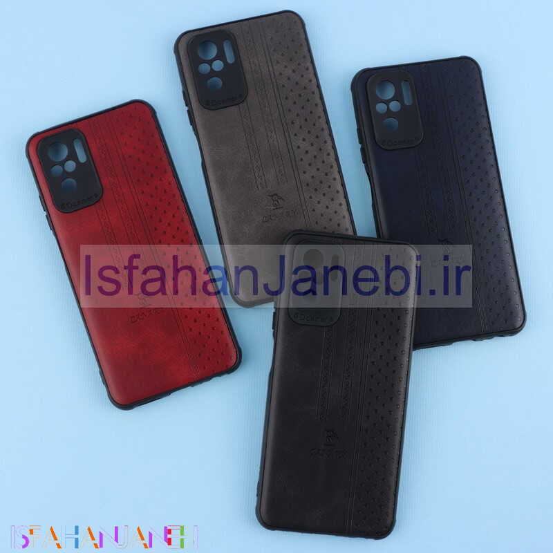 اصفهان جانبی-قاب چرمی Canary شیائومی Redmi Note 10 4G / 10s محافظ لنزدار