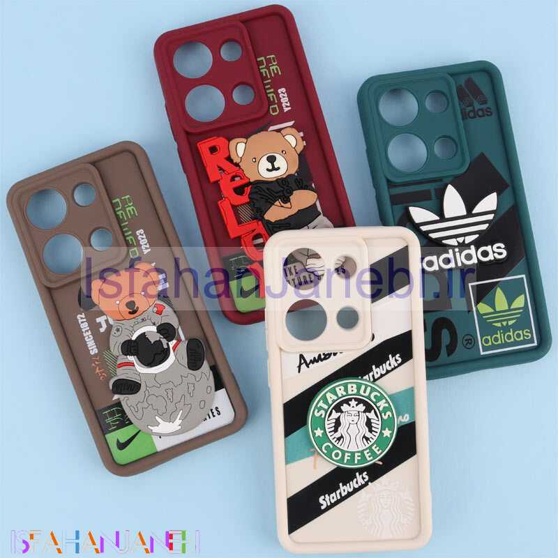 اصفهان جانبی-قاب سولید شیائومی Redmi Note 13 Pro 4G برجسته محافظ لنزدار