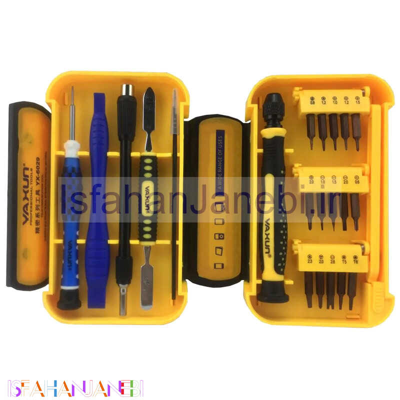 اصفهان جانبی-ست پیچ گوشتی تعمیرات موبایل Yaxun YX-6029B