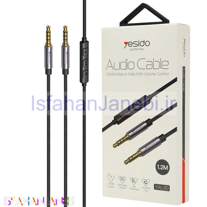 اصفهان جانبی-کابل ریموت دار Yesido YAU30 AUX 1.2m