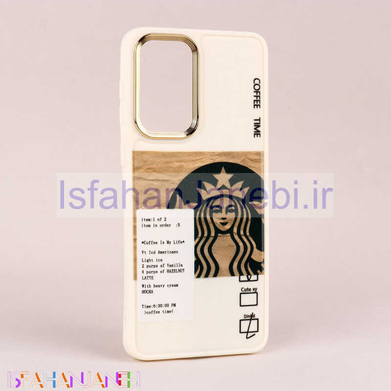 اصفهان جانبی-قاب طرحدار Starbucks دور لنز فلزی Samsung Galaxy A33 5G