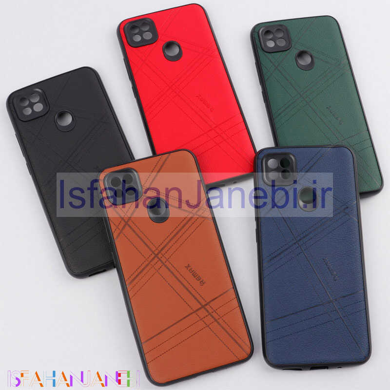 اصفهان جانبی-قاب چرمی Remax شیائومی Redmi 9C / 10A محافظ لنزدار