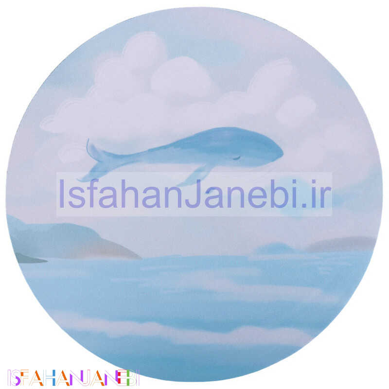 اصفهان جانبی-پد موس Qihe QH-1 19.5*19.5cm طرح نهنگ