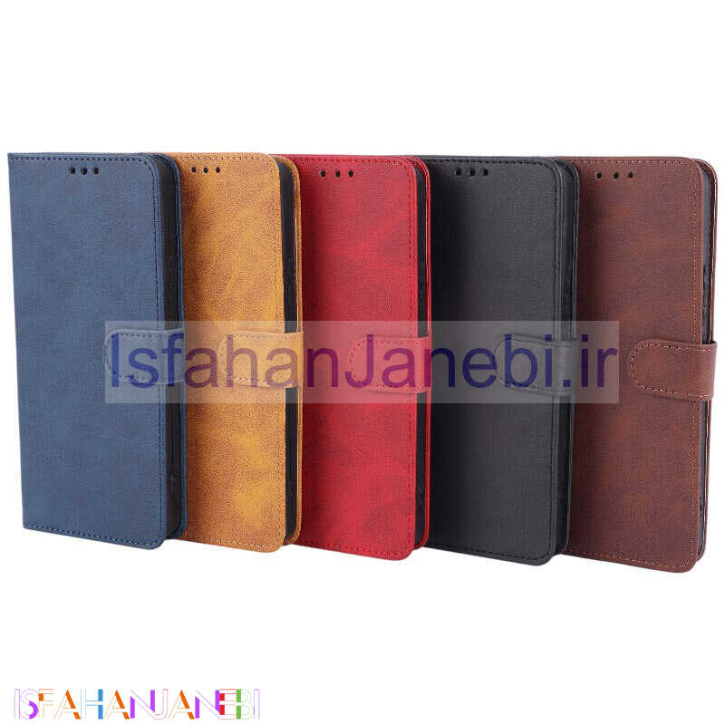 اصفهان جانبی-کیف چرمی مگنتی محافظ لنزدار شیائومی Redmi Note 14