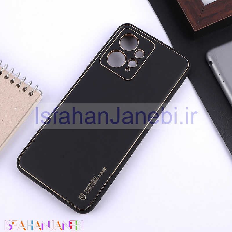 اصفهان جانبی-قاب چرمی My Case شیائومی Redmi Note 12 4G محافظ لنزدار دور رنگی