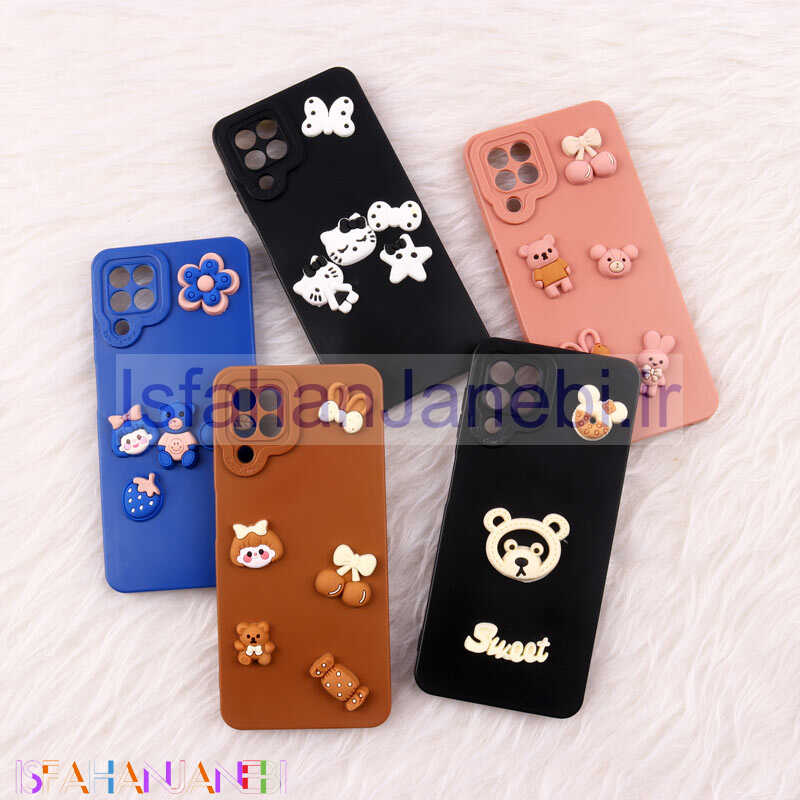 اصفهان جانبی-قاب فانتزی عروسکی Pro Camera محافظ لنزدار Samsung Galaxy A22 4G