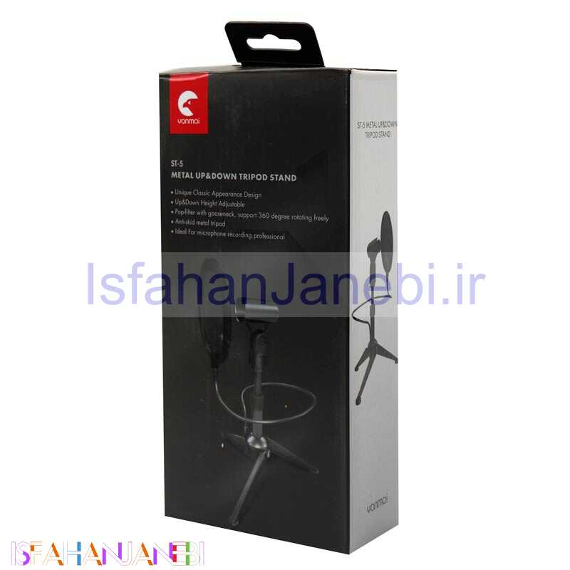 اصفهان جانبی-پاپ فیلتر میکروفون Yanmai ST-5 + سه پایه