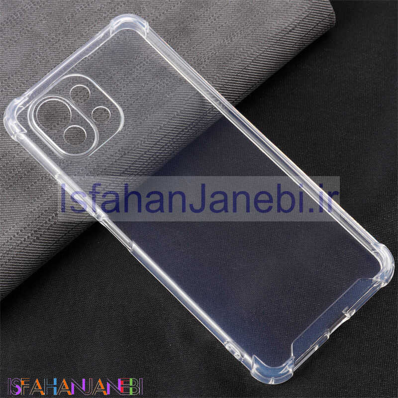 اصفهان جانبی-قاب ژله ای ضربه گیر بی رنگ محافظ لنزدار Xiaomi Mi 11 Lite