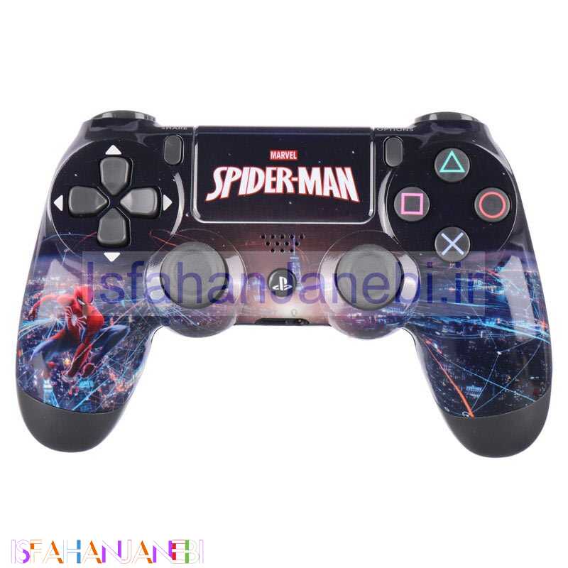 اصفهان جانبی-دسته بازی بی سیم SONY PlayStation 4 DualShock 4 High Copy طرح Marvel Spider-Man