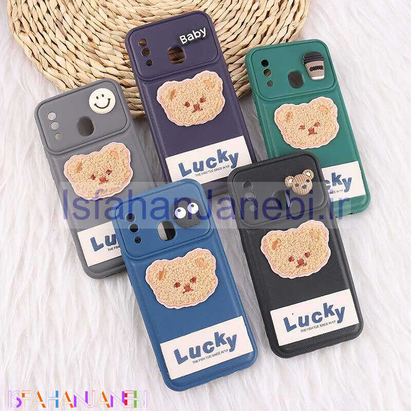 اصفهان جانبی-قاب ژله ای Lucky سامسونگ Galaxy A20 / A30 عروسکی محافظ لنزدار
