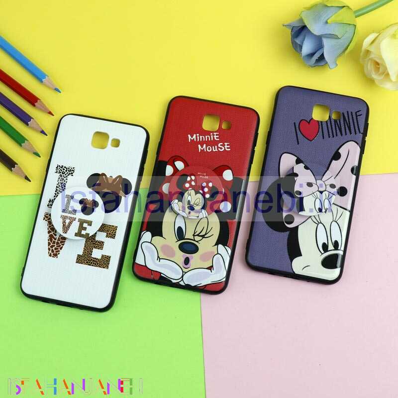 اصفهان جانبی-قاب فانتزی برجسته + پاپ سوکت طرح میکی موس سامسونگ J5 Prime سری D