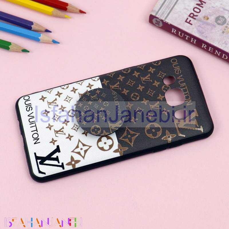 اصفهان جانبی-قاب فانتزی برجسته + پاپ سوکت طرح LV سامسونگ J5 2016 سری D