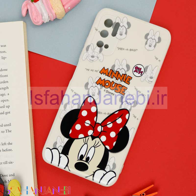 اصفهان جانبی-قاب سیلیکونی سفید محافظ لنزدار طرح میکی موس 1 شیائومی Xiaomi Poco M3 Pro