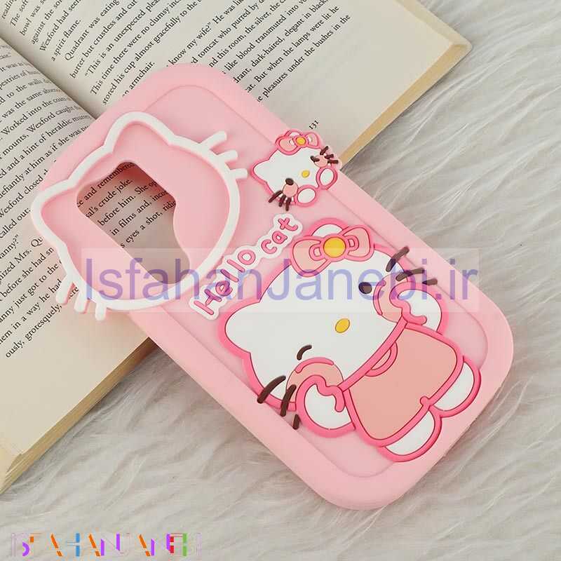 اصفهان جانبی-قاب سیلیکونی سامسونگ Galaxy S24 Ultra طرح Hello Cat Kitty