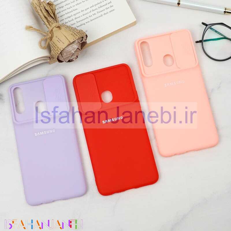اصفهان جانبی-قاب سیلیکونی TPU محافظ لنزدار کشویی Samsung A20s لایت