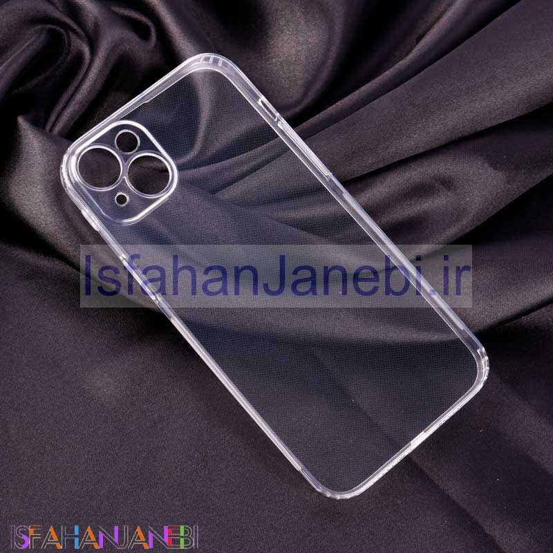 اصفهان جانبی-قاب ژله ای ساده بی رنگ محافظ لنزدار iPhone 14 Plus