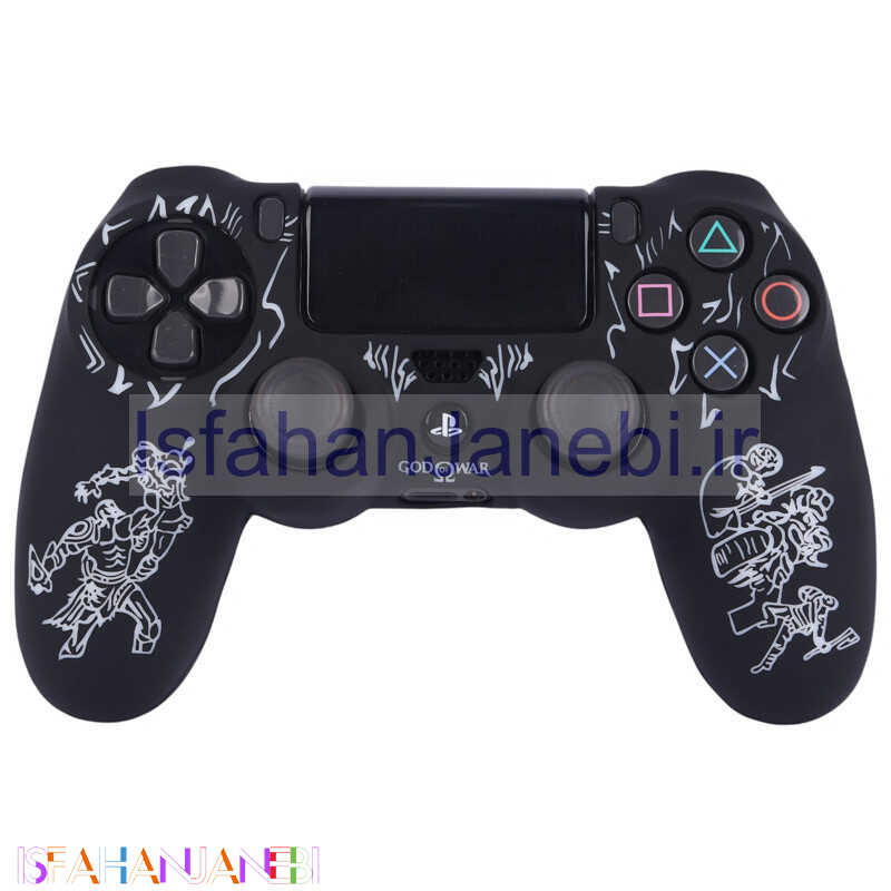 اصفهان جانبی-روکش دسته بازی PS4 طرح God Of War مشکی سفید کد 3