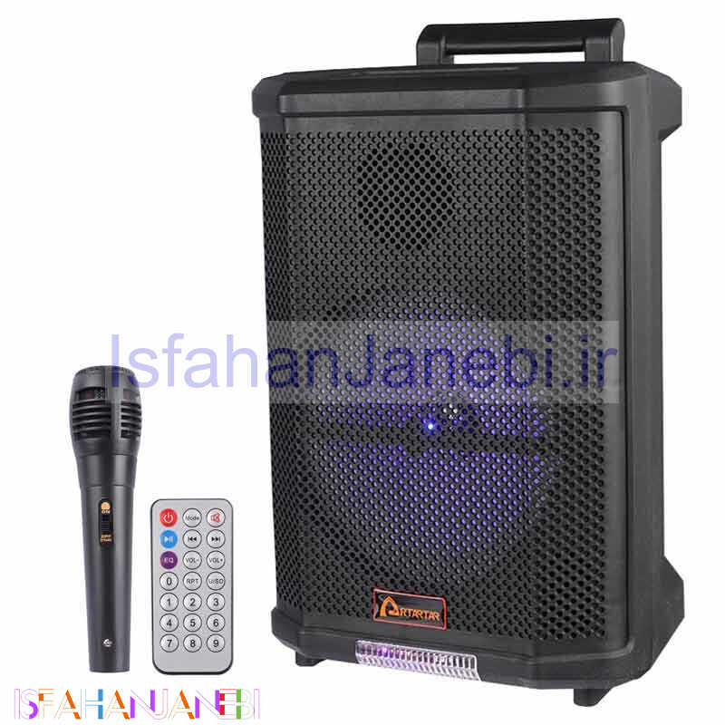 اصفهان جانبی-اسپیکر بلوتوثی رم و فلش خور Artartar TMW-408L + میکروفون و ریموت کنترل