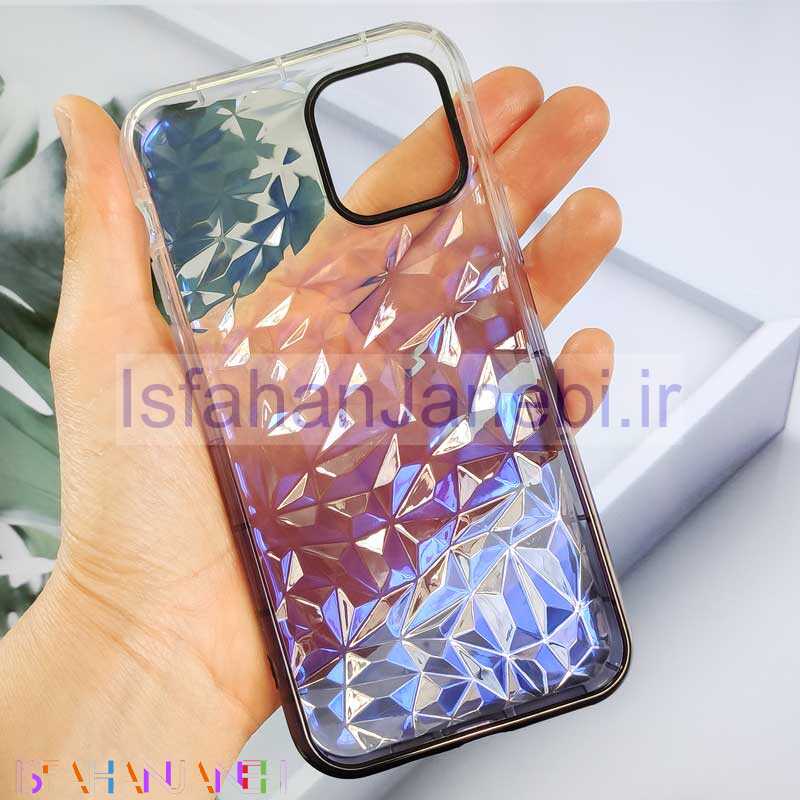 اصفهان جانبی-قاب یخی سه بعدی iPhone 11 Pro بنفش تیره