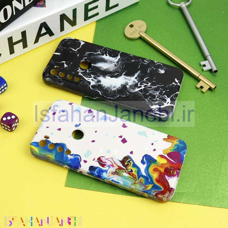 اصفهان جانبی-قاب سیلیکونی محافظ لنزدار طرح آبرنگی Xiaomi Redmi Note 8