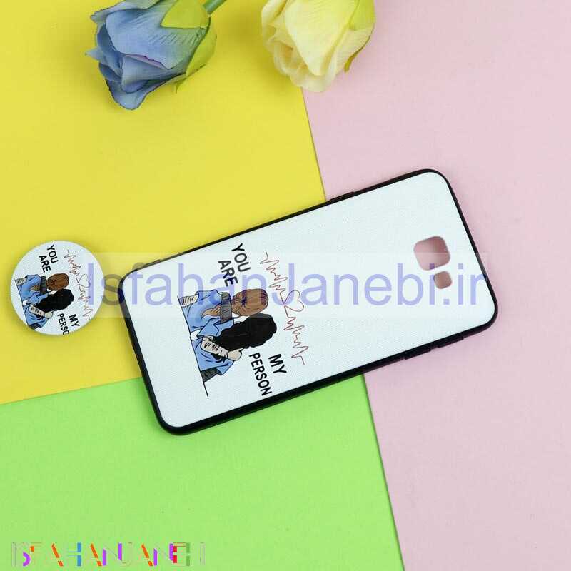 اصفهان جانبی-قاب فانتزی برجسته + پاپ سوکت طرح Friends سامسونگ J5 Prime سری D