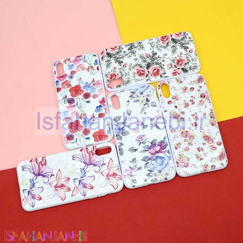 اصفهان جانبی-قاب فانتزی سفید طرح گل آیفون XS Max