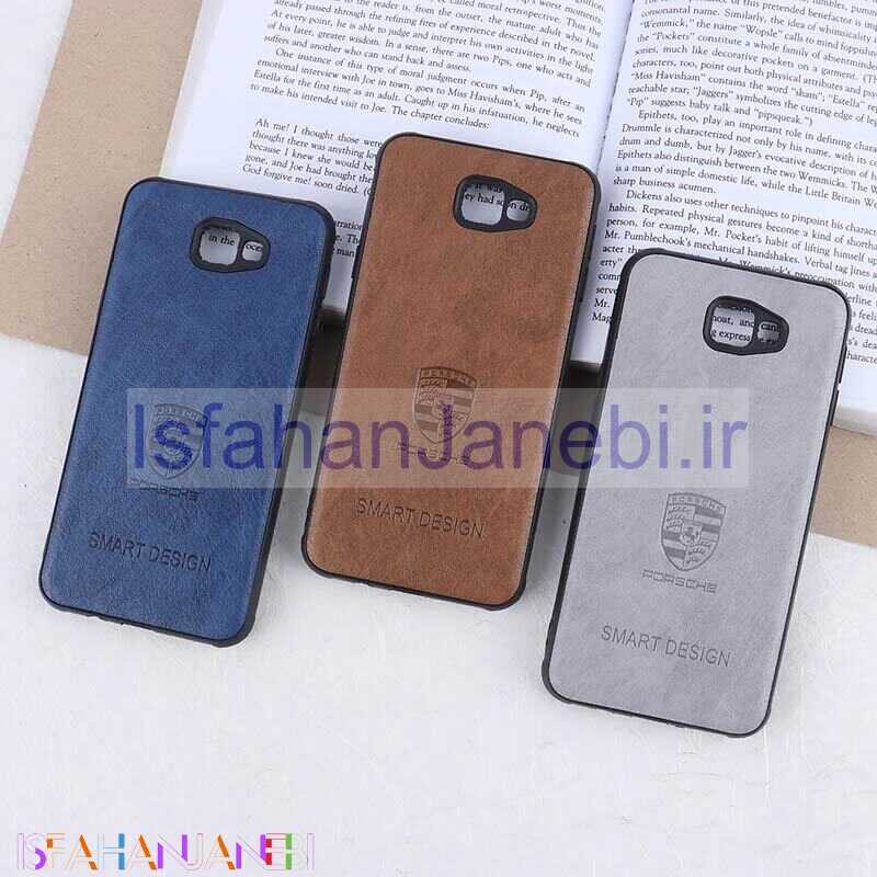 اصفهان جانبی-قاب چرمی Smart Design سامسونگ Galaxy J5 Prime طرح Porsche محافظ لنزدار