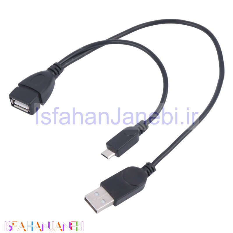 اصفهان جانبی-کابل افزایش طول USB/MicroUSB To USB 30cm