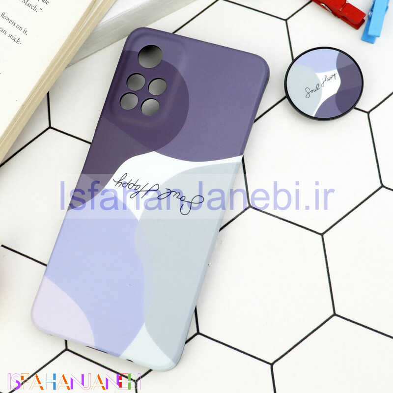 اصفهان جانبی-قاب طرحدار مات IMD + پاپ سوکت Xiaomi Redmi 10