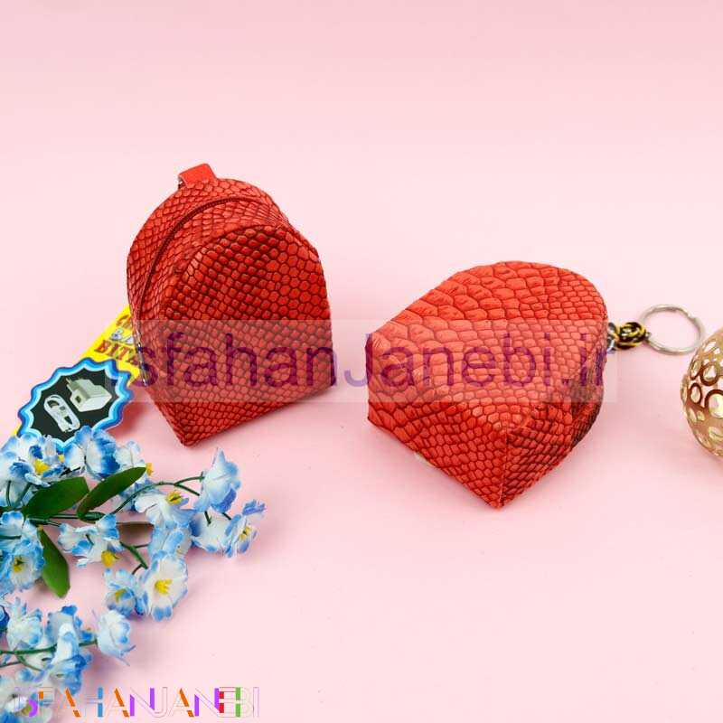 اصفهان جانبی-کیف کوله ای هندزفری و شارژر طرح پوست ماری قرمز