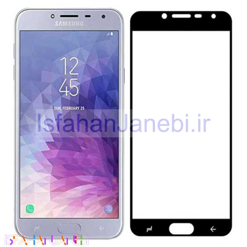 اصفهان جانبی-گلس شیشه ای تمام چسب Samsung Galaxy J4