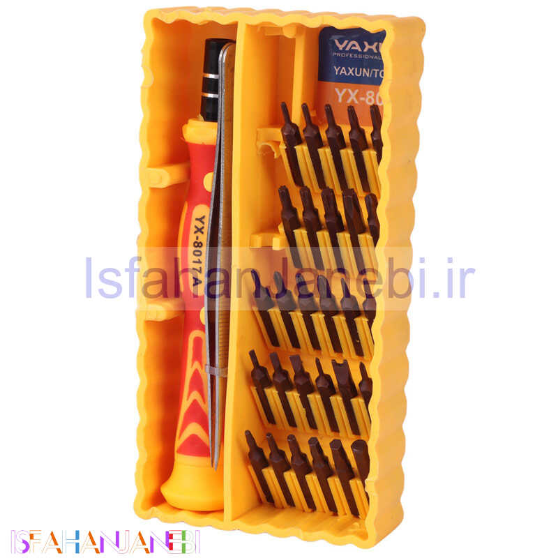 اصفهان جانبی-ست پیچ گوشتی تعمیرات موبایل Yaxun YX-8017A