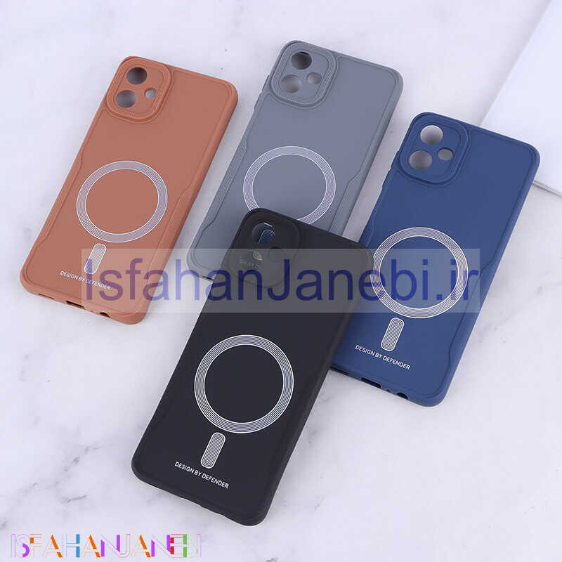 اصفهان جانبی-قاب ژله ای Design By Defender سامسونگ Galaxy A06 طرح مگ سیف محافظ لنزدار