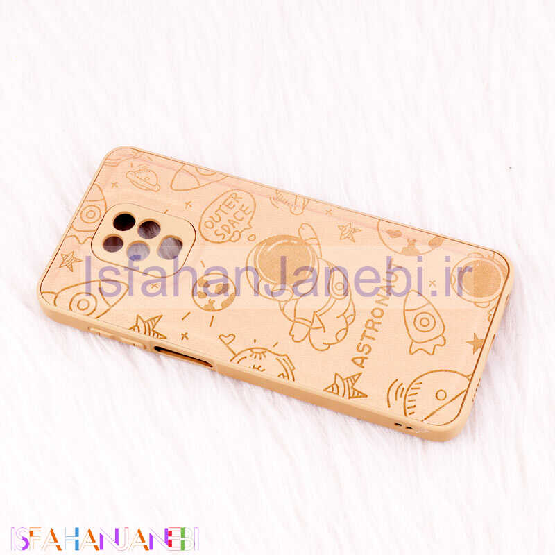 اصفهان جانبی-قاب ضد ضربه چرمی Astronaut محافظ لنزدار Xiaomi Redmi Note 9 Pro