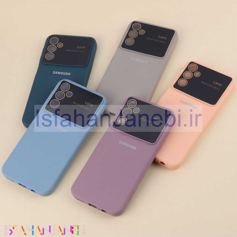 اصفهان جانبی-قاب سیلیکونی Lens Aperture محافظ لنزدار Samsung Galaxy A14 4G / A14 5G
