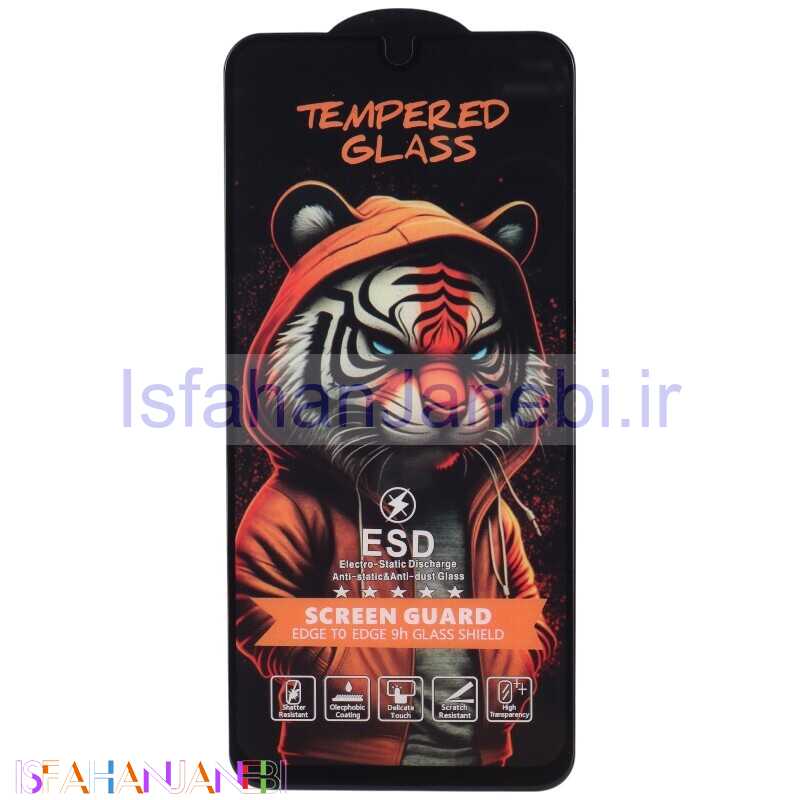 اصفهان جانبی-گلس آنتی استاتیک Tiger Tempered سامسونگ Galaxy A16 4G / A16 5G