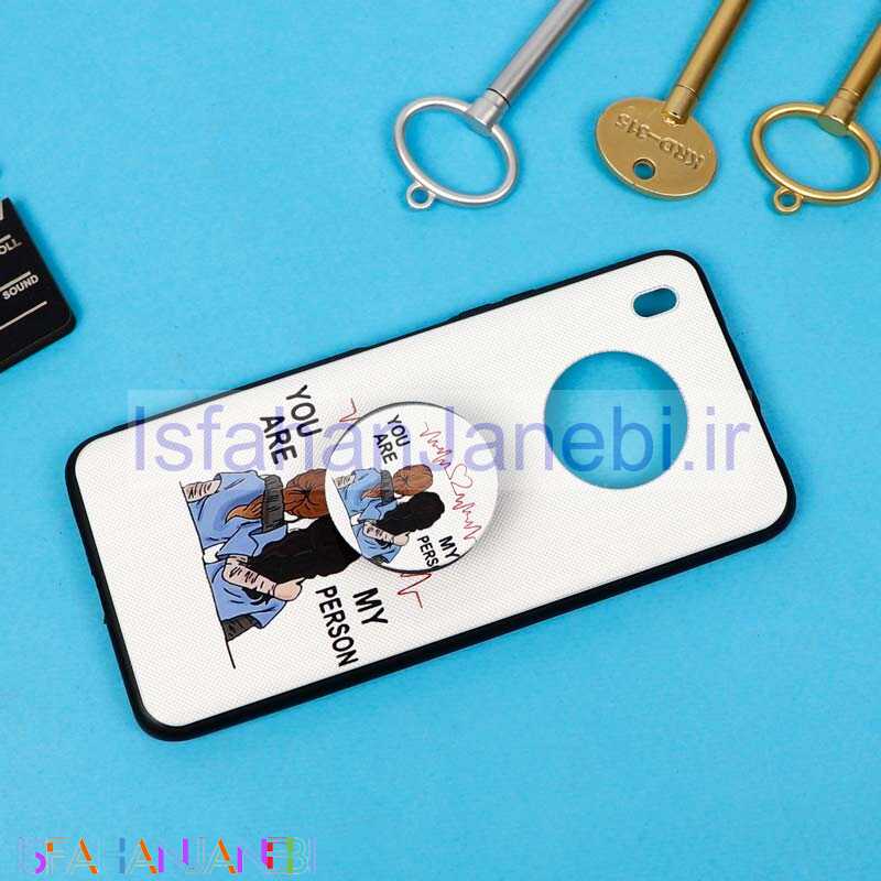 اصفهان جانبی-قاب فانتزی برجسته + پاپ سوکت طرح Friends هواوی Y9a سری D