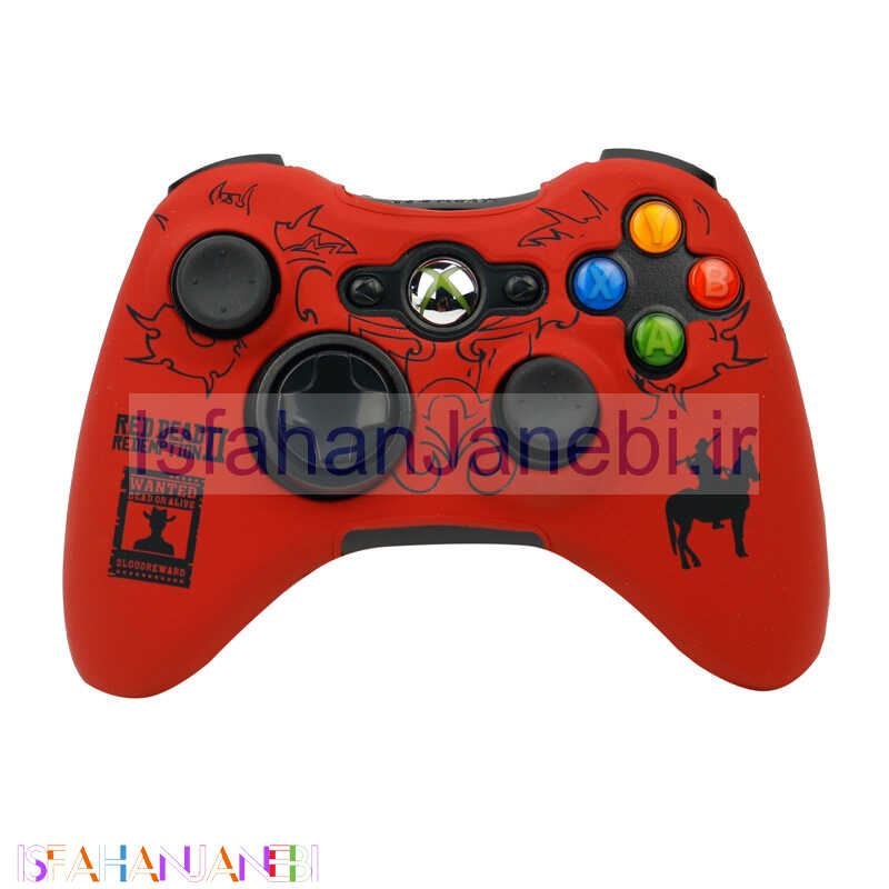اصفهان جانبی-روکش دسته بازی Xbox طرح Red Dead Redemption 2 زمینه قرمز