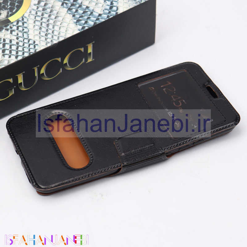 اصفهان جانبی-کیف کلاسوری چرمی Huawei Y6 2019 مشکی