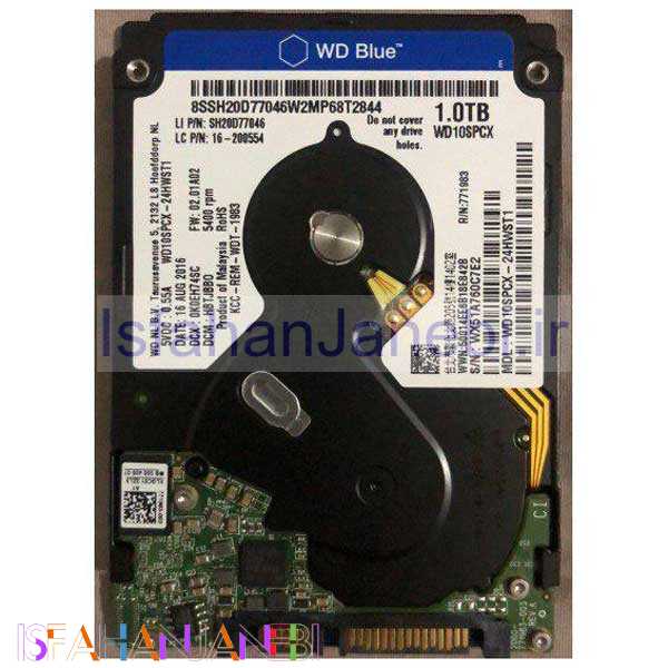 اصفهان جانبی-هارد لپ تاپ Western Digital WD10SPCX 1TB