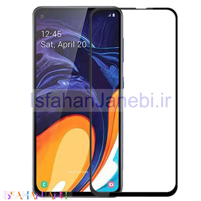 اصفهان جانبی-گلس تمام چسب Samsung A60 مشکی