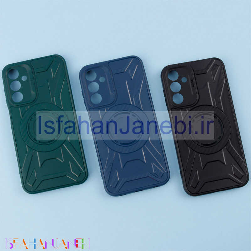 اصفهان جانبی-قاب طرح دار پشت کربن محافظ لنزدار Samsung Galaxy A15