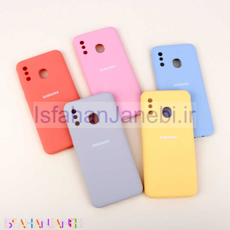 اصفهان جانبی-قاب سیلیکونی اصلی زیربسته سامسونگ Galaxy A20 / A30 محافظ لنزدار